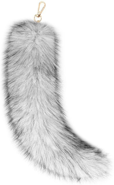 YIRAN Schlüsselanhänger Fell, Tier-Schwanz, Katze, Fuchs, Wolf - Bild 1