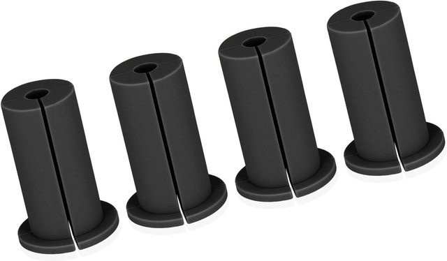 4er Set Ethernet-Kabeltüllen aus Gummi in Schwarz, 1 Zoll Wanddurchführung für den Innen- und Außenbereich - Bild 1