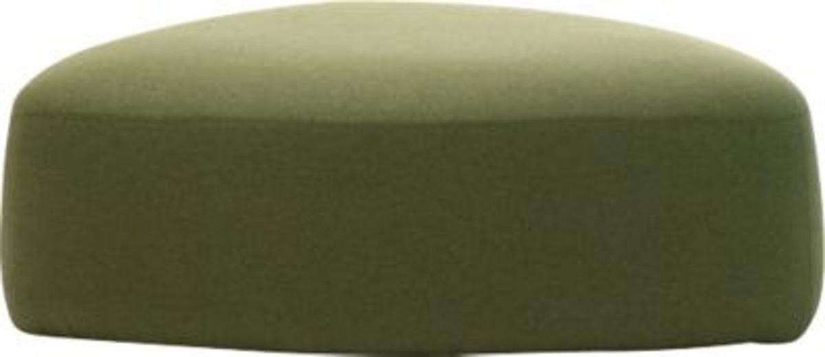 Leyform GOGO Pouf Polstermöbel oval in Moosgrün mit Stoffbezug, B: 124 cm, T: 109 cm, H: 44 cm - Bild 2