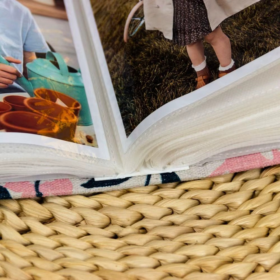 DIY Fotoalbum mit 100 Taschen und Leinenhülle für 4 x 6 Fotos - Bild 2