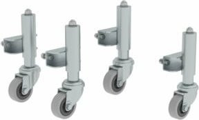 MUNK Federbremsrollen von Günzburger Steigtechnik in Silber, 1 Set - Bild 2