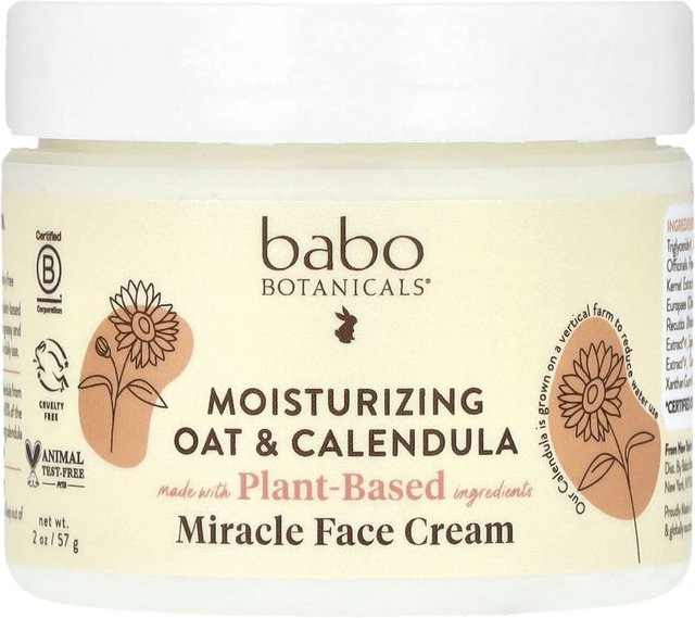 Babo Botanicals Wundergesichtscreme mit Hafer und Ringelblume, 57 g - Bild 1