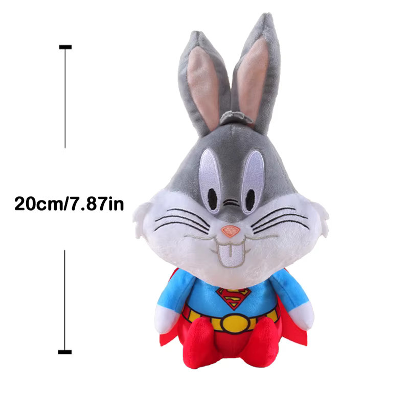 HUGKIS Looney Tunes Superman Tweety und Bugs Bunny Plüschtiere, 20 cm - Bild 2