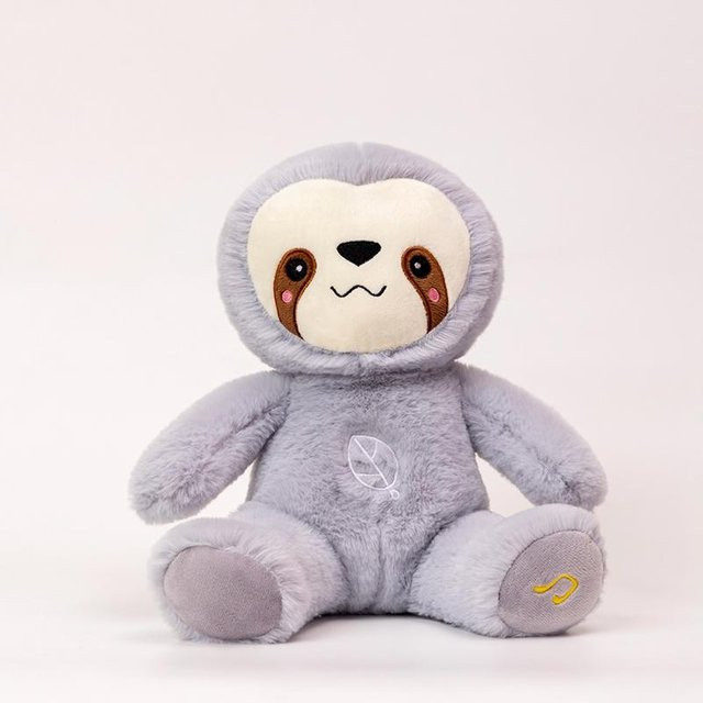 Kidsly Faultier Plüschtier, lila, mit Sound und Licht, 25cm - Bild 1