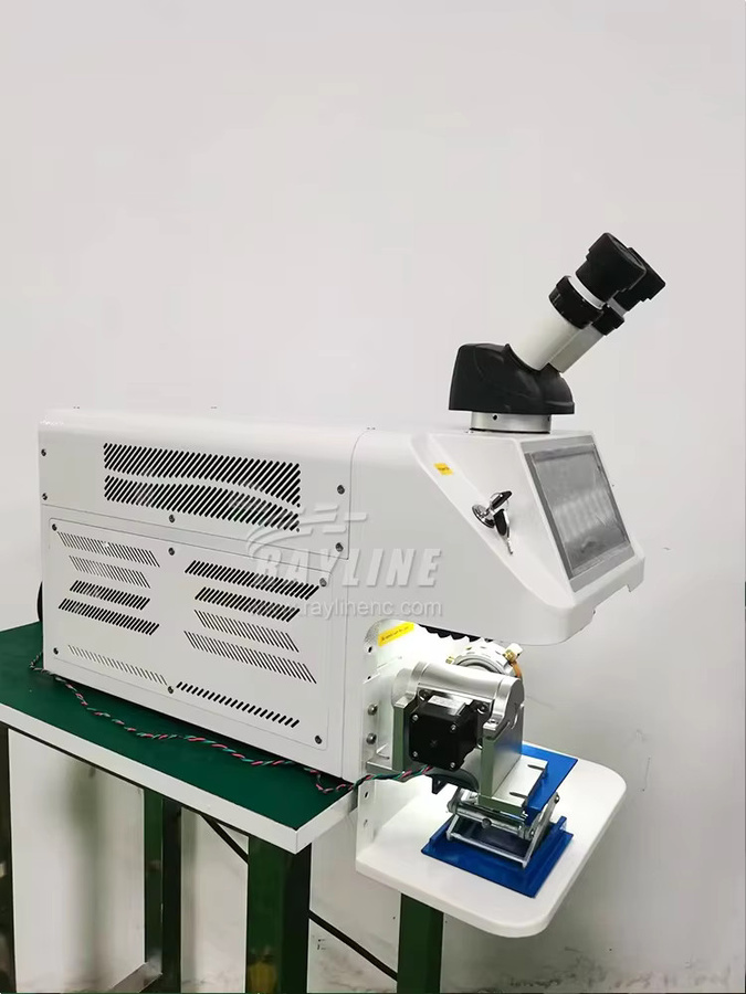 LASER MACHIN Schmuck-Laserschweißmaschine mit CCD-Mikroskop und Ringdrehachse für Gold, Silber und Dental-Anwendungen in Weiß - Bild 4