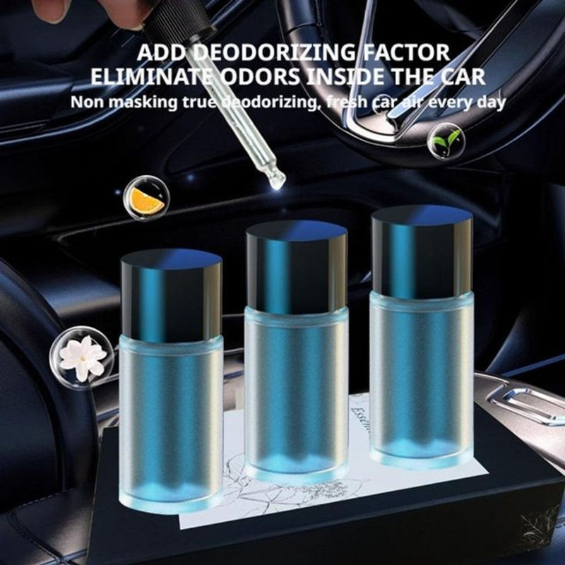 Blaues ätherisches Öl für Auto-Lufterfrischer und Aromatherapie-Diffusoren aus Glas - Bild 1