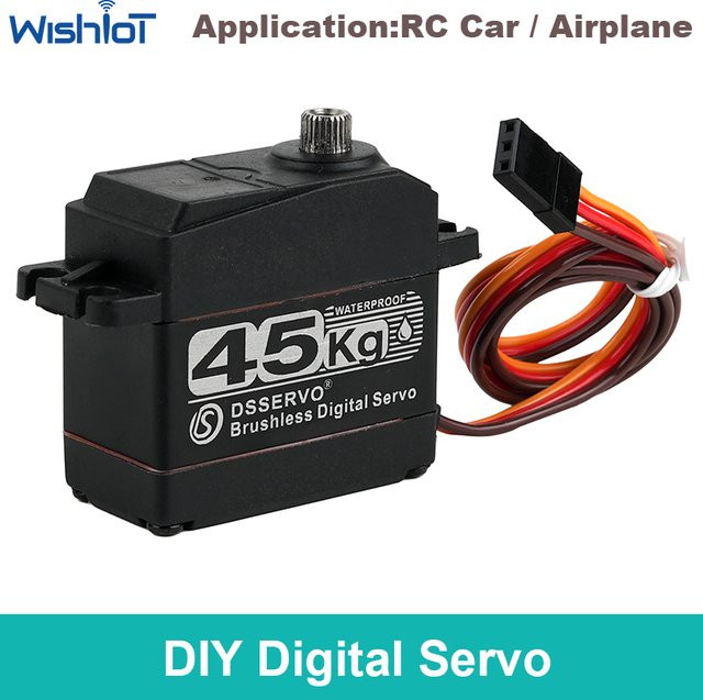 wishiot Digitaler Servomotor, Metall, Schwarz - Bild 1