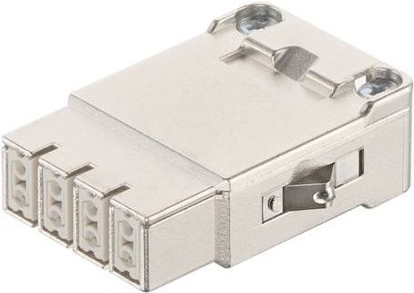 HARTING Stifteinsatz 09142083112 mit 8 Crimpen in Grau und Silber aus Kunststoff - Bild 1