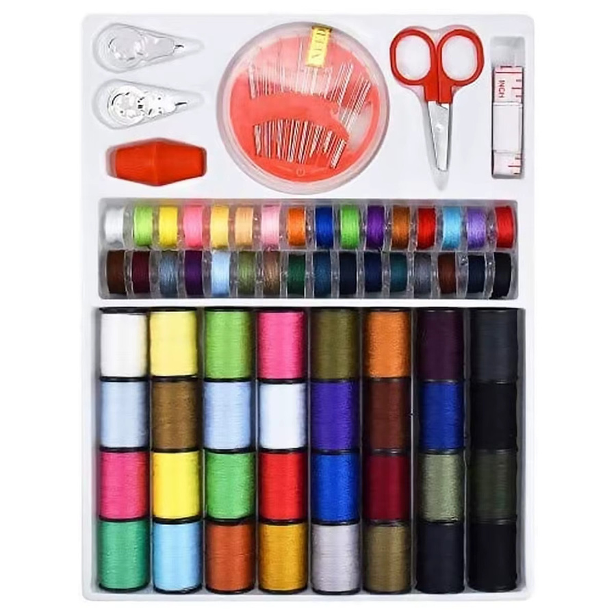 64-teiliges Nähgarn-Set aus Polyester in Multicolour für Hand- und Maschinennähen - Bild 2