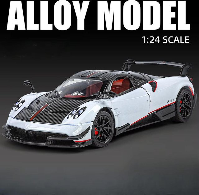 JJRC TOP Pagani Huayra BC Modellauto, 1:24, weiß, mit Licht und Sound - Bild 1