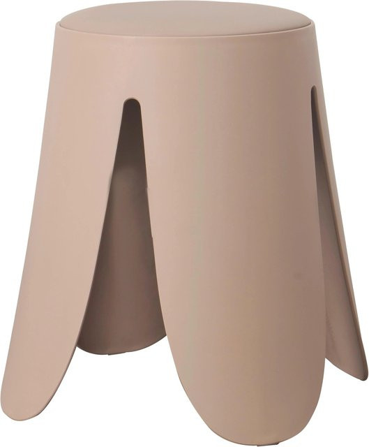 Mömax Hocker Pia in Beige und Multicolour aus Kunstleder, modern und zylindrisch, B/T/H: 46 x 30 x 46 cm - Bild 1