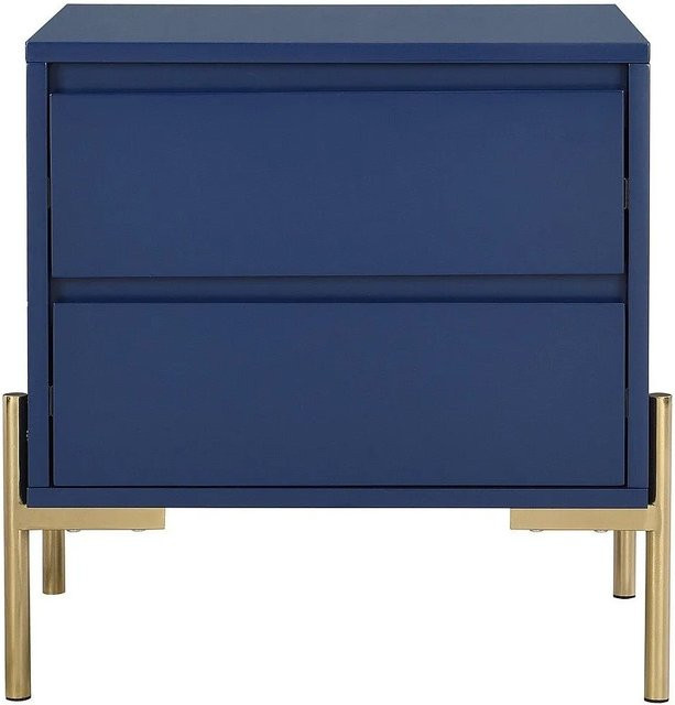 Nachttisch Korasa von Pascal Morabito in Blau und Goldfarben, Breite: 50 cm - Bild 1