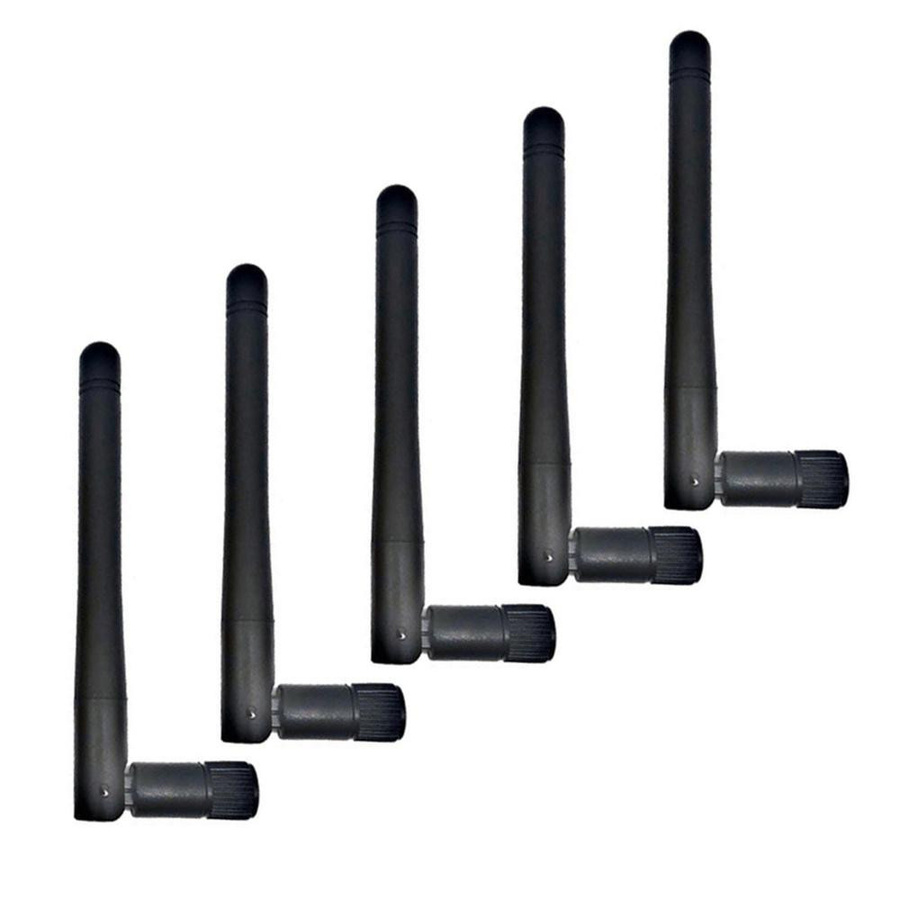 5er-Set feiyanautoparts RP-SMA Dual-Band WiFi Antennen für 2,4 GHz und 5 GHz Wireless Router und Desktop-Karten, Schwarz - Bild 2
