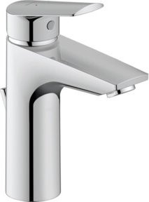 Duravit Waschtisch-Einhebelmischer No. 1 M MinusFlow mit Zugstangen-Ablaufgarnitur in Chrom - Bild 1