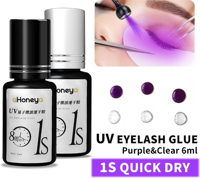 UV-Wimpernkleber, 6 ml, lila, Unisex - Bild 1