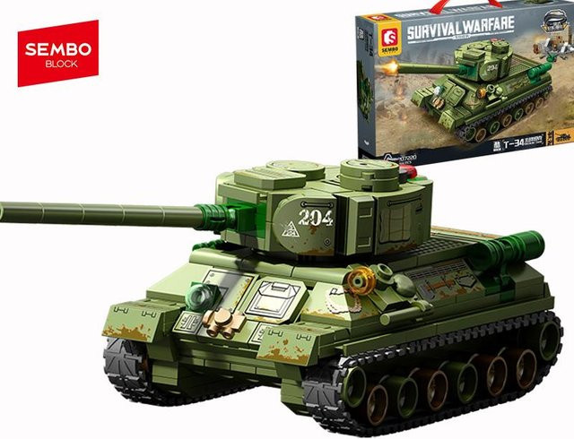 SEMBO BLOCK Panzer Militärische Bausteine Armee Ingenieurfahrzeug - Bild 1