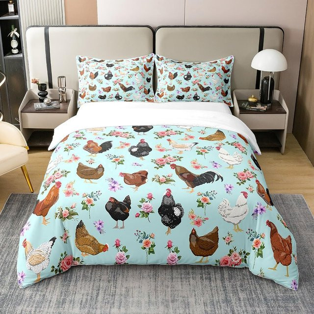 JMG Household Supplies Bettwäsche Set mit niedlichem Küken-Motiv, 3-teilig, Multicolor, B/H: 140 x 210 cm - Bild 1