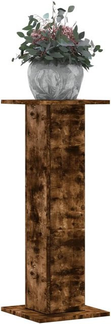 vidaXL Pflanzenständer 2er Set aus geräuchertem Eichen-Holzwerkstoff, Farbe: Braun, B/T/H: 30 x 30 x 80 cm - Bild 2