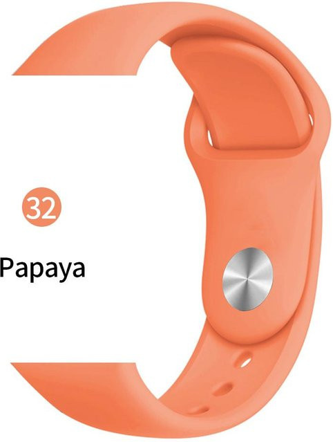 Uhrenarmband Silikon, orange, Unisex - Bild 1