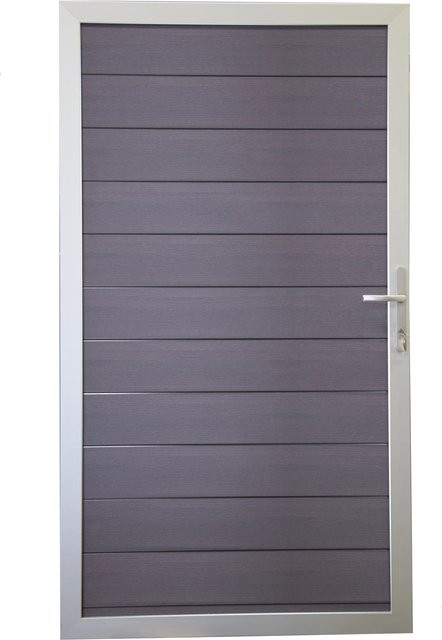 GroJa Steckzaun Solid Tor Universal in Steingrau, B/H: 100 x 180 cm - Bild 1