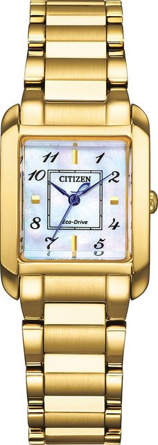 Citizen Armbanduhr, Solar, Edelstahl, Weiß, 22 mm, Damen - Bild 1