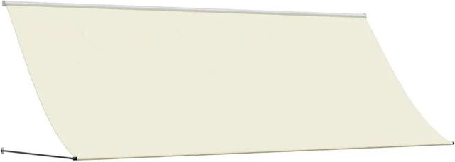 vidaXL Einziehbare Markise in Creme/Beige aus Polyester und Stahl, B: 400 cm, H: 150 cm - Bild 1