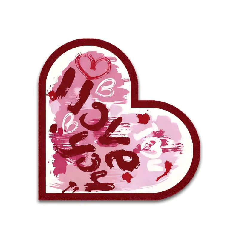 VIKAMA Corner Love Badezimmermatte aus Diatome-Schlamm, rutschfest und schnell trocknend, B/T: 60 x 40 cm - Bild 3