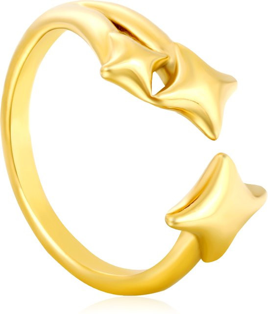 LUXUSTEEL Ring, vergoldeter Edelstahl, Gold, Kinder - Bild 1