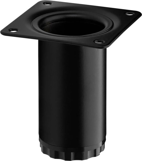 SO-TECH Möbelfuß BRAVO in Schwarz Matt mit Ø 40 mm und Höhe: 80 mm - Bild 1