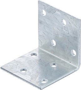 BGS Do it yourself Winkelverbinder galvanisiert silber B/T/H: 40 x 40 x 40 mm, 2 mm Stärke - Bild 1