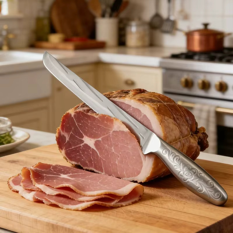 GuanQi Chefmesser aus Edelstahl in Silber für Fleisch, Obst, Gemüse und Fisch - Bild 6