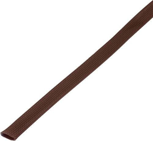 TRU COMPONENTS Geflechtschlauch aus PET in Braun, Durchmesser: 25 bis 34 mm, Länge: 5 m - Bild 1