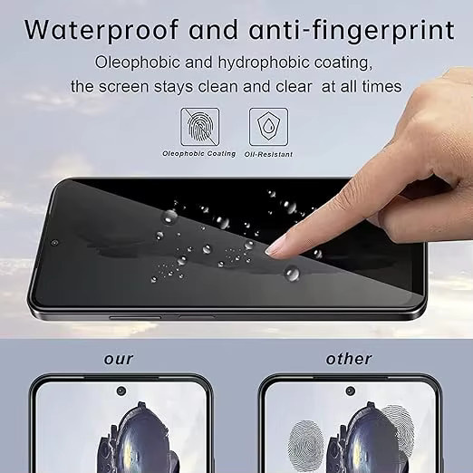3er-Pack Privatsphäre Hydrogel-Displayschutz für OPPO Find X9 Pro, X8s und Find X8, transparent - Bild 3