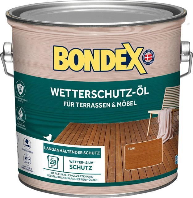 Bondex Wetterschutz-Öl Teak, 2,5 l - Bild 1
