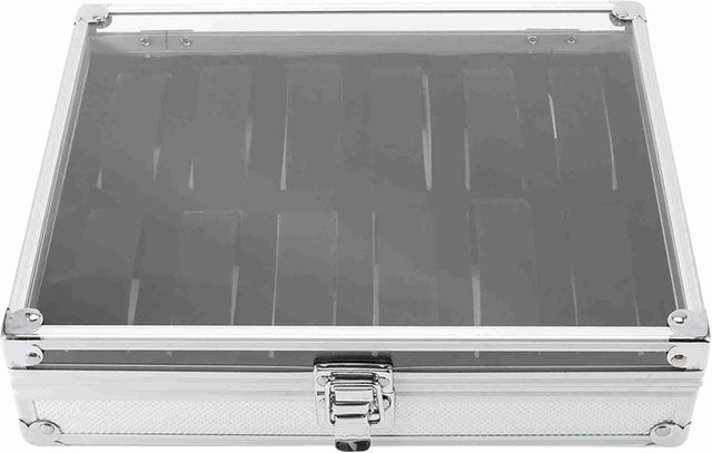 KaiSai Uhren Schmuck Display Aufbewahrung Organizer Box, gray - Bild 1