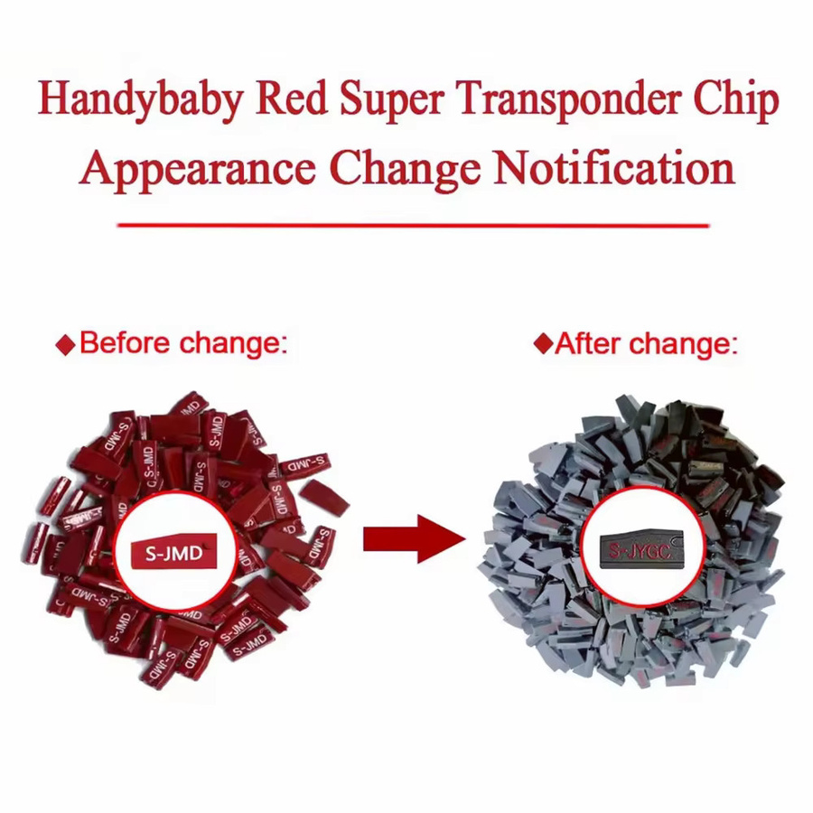 JMD Set mit 10 Autoschlüssel-Chips Blue Chip und Super Red Chip für Handy Baby und E-baby Schlüsselprogrammierer - Bild 2