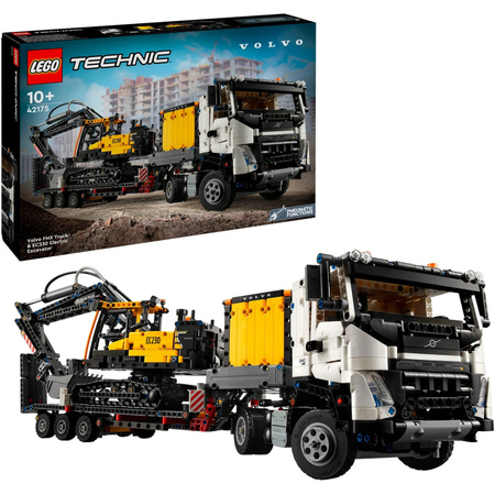 Lego Technic Volvo FMX LKW mit EC230 Electric Raupenbagger Konstruktionsspielzeug