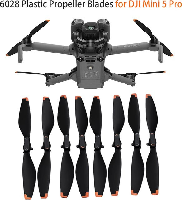 DJI Ersatzpropeller 6028 für Mini 5 Pro in Schwarz, geräuscharm und leicht - Bild 1