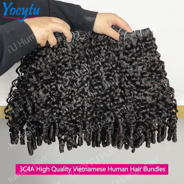 YOCYTU Haar Bundels, Deep Curly, Ungefärbtes Virgin Hair, 20-22 Inch - Bild 1