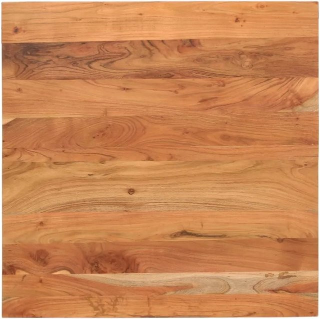 vidaXL Tischplatte aus Akazien-Massivholz in Braun, quadratisch, B/T/H: 90 x 90 x 3,8 cm - Bild 1