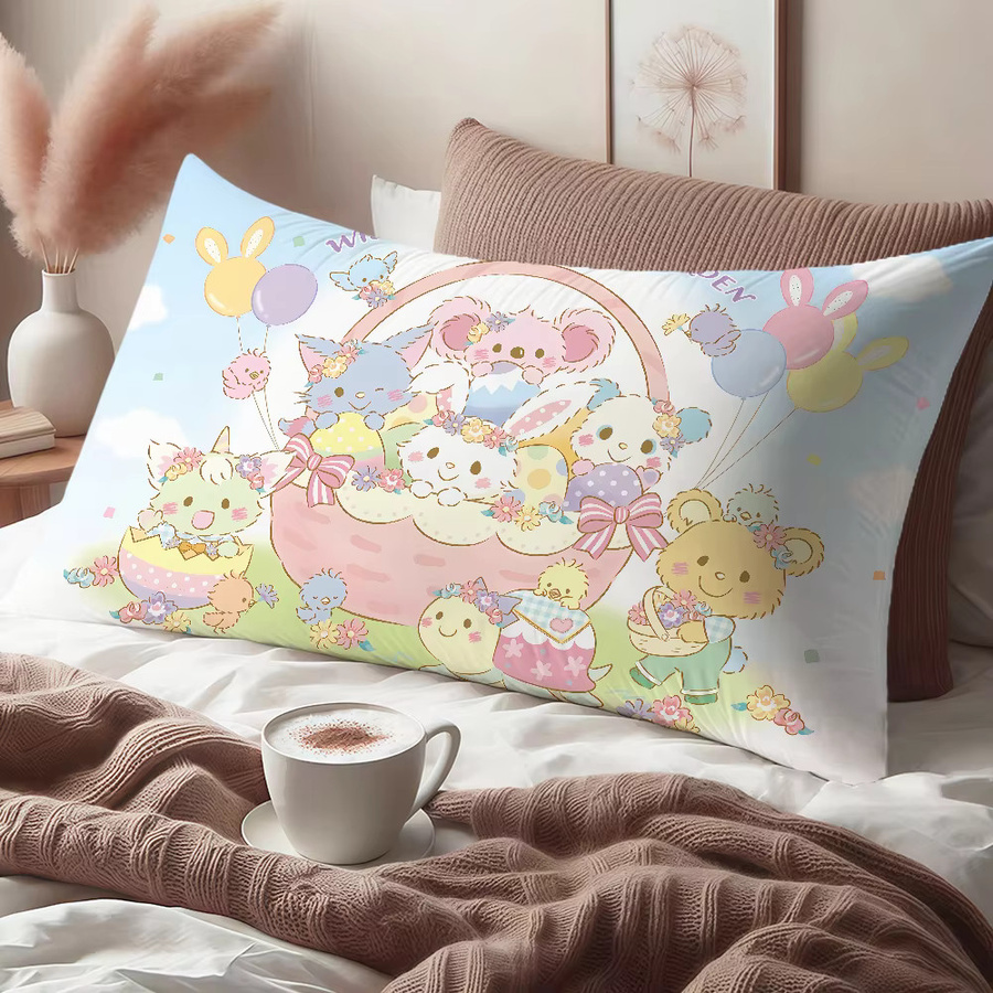 Sanrio Wish Me Mell Kissenbezug Multicolor, rechteckiger Cartoon-Kissenbezug für Sofa und Wohnzimmer - Bild 3