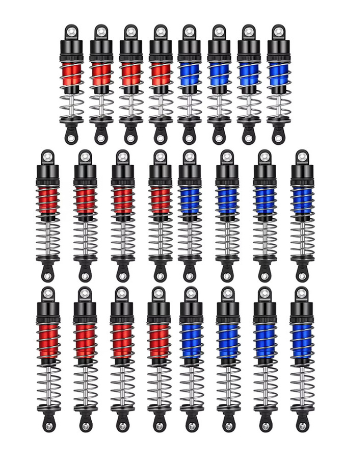 AXSPEED Stoßdämpfer aus Aluminiumlegierung, 4-teiliges Set, Blau, 1:10 - Bild 5