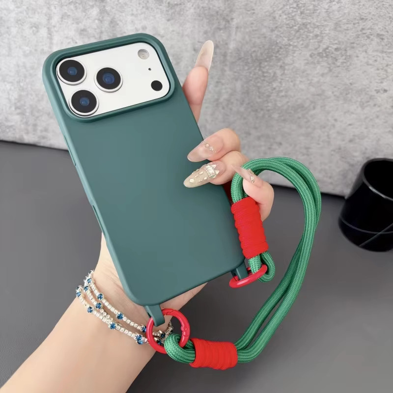 EHUIDE Stoßfeste Silikon Handyhülle mit Handschlaufenband für iPhone 11 bis iPhone 17 Pro Max Plus - Bild 4