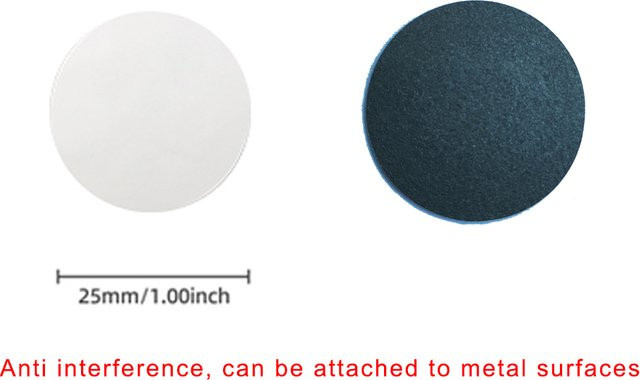 SZGHR NFC 216 Anti-Metall Münzkarte, White, 888 Bytes, 13,56 MHz, ISO14443A RFID Smart-Tags, Durchmesser: 25 mm - Bild 1