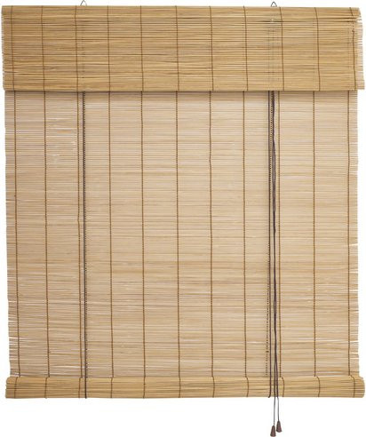 LIEDECO Seitenzug-Rollo aus Bambus in Kirschbaum-Optik, braun, B: 120 cm, H: 160 cm - Bild 1