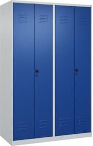 C+P PSA Doppel-Spind Classic PLUS mit 4 Abteilen, Sicherheits-Drehriegel, B/T/H: 120 x 50 x 185 cm - Bild 1