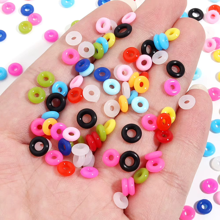 SAUVOO Silikon Gummi Stopper Ringe, Bunt, 6/7mm - Bild 3