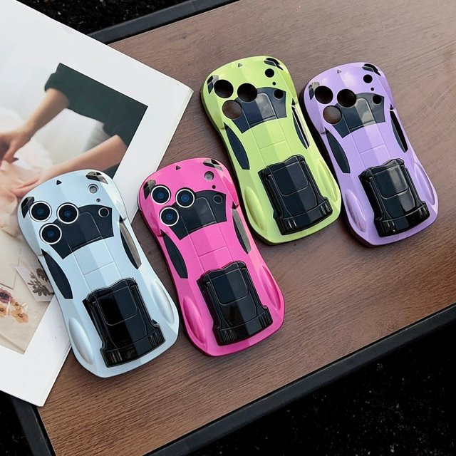 Sportwagen-Style Handyhülle mit 3D-Effekt für Apple iPhone 17, 16, 15, 14 und 13 - Bild 1
