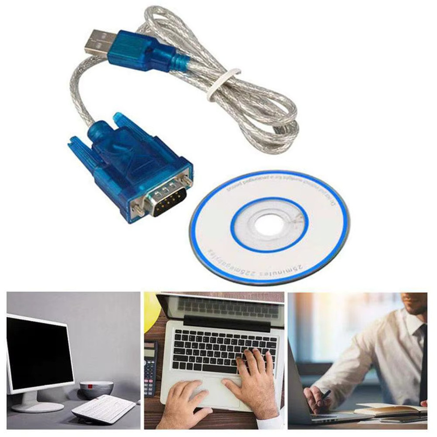 USB 2.0 auf RS232 COM-Port Adapter, serieller 9-poliger DB9 Konverter mit Buchse in Blau für Windows 10/7/8 - Bild 3