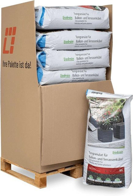 Liadrain Blähton Fein 50 l pro Sack, 650 l Palette - Bild 1